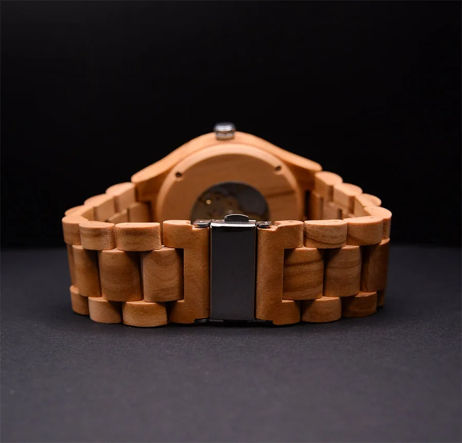 UXD Premium Eco-Friendly Manual Mechanical Wooden Watch