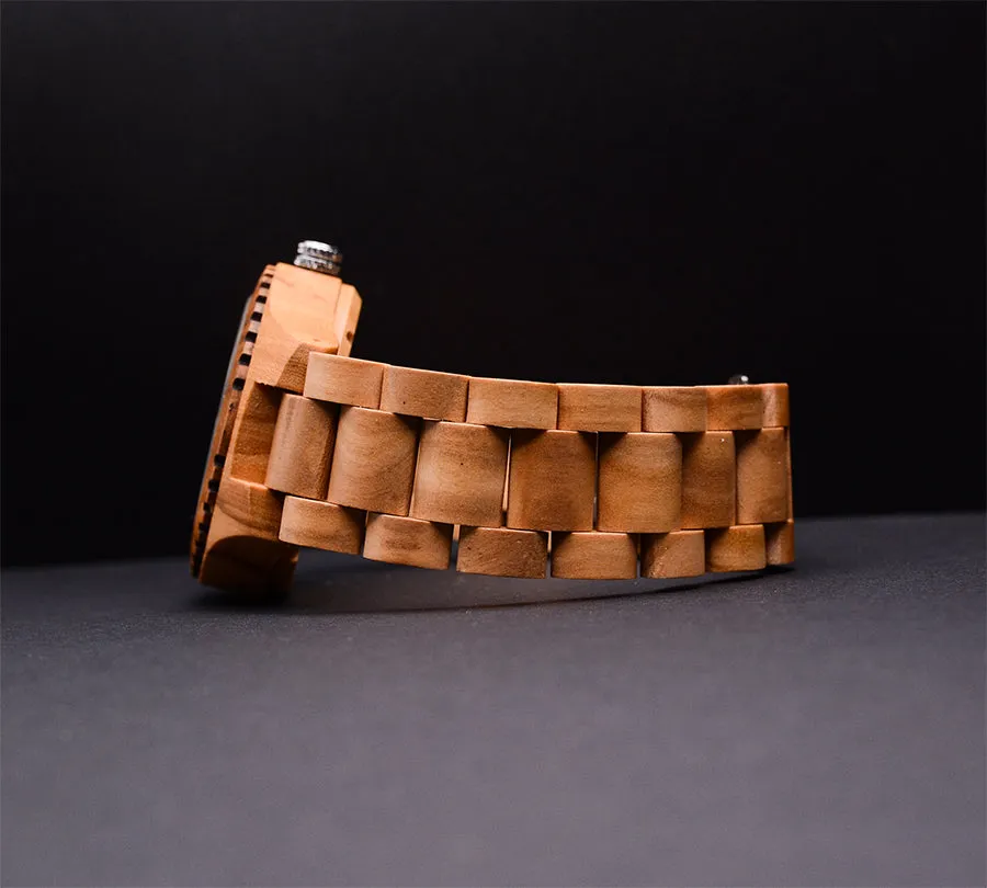 UXD Premium Eco-Friendly Manual Mechanical Wooden Watch