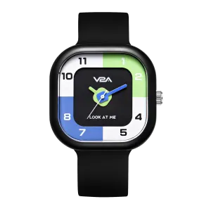 V2A Analog Cute Design Watch for Kids Unisex-Child Between 4 to 13 Years of Age Square Printed Dial 30 M Waterproof Watches for Boys and Girls Aged 4 5 6 7 8 9
