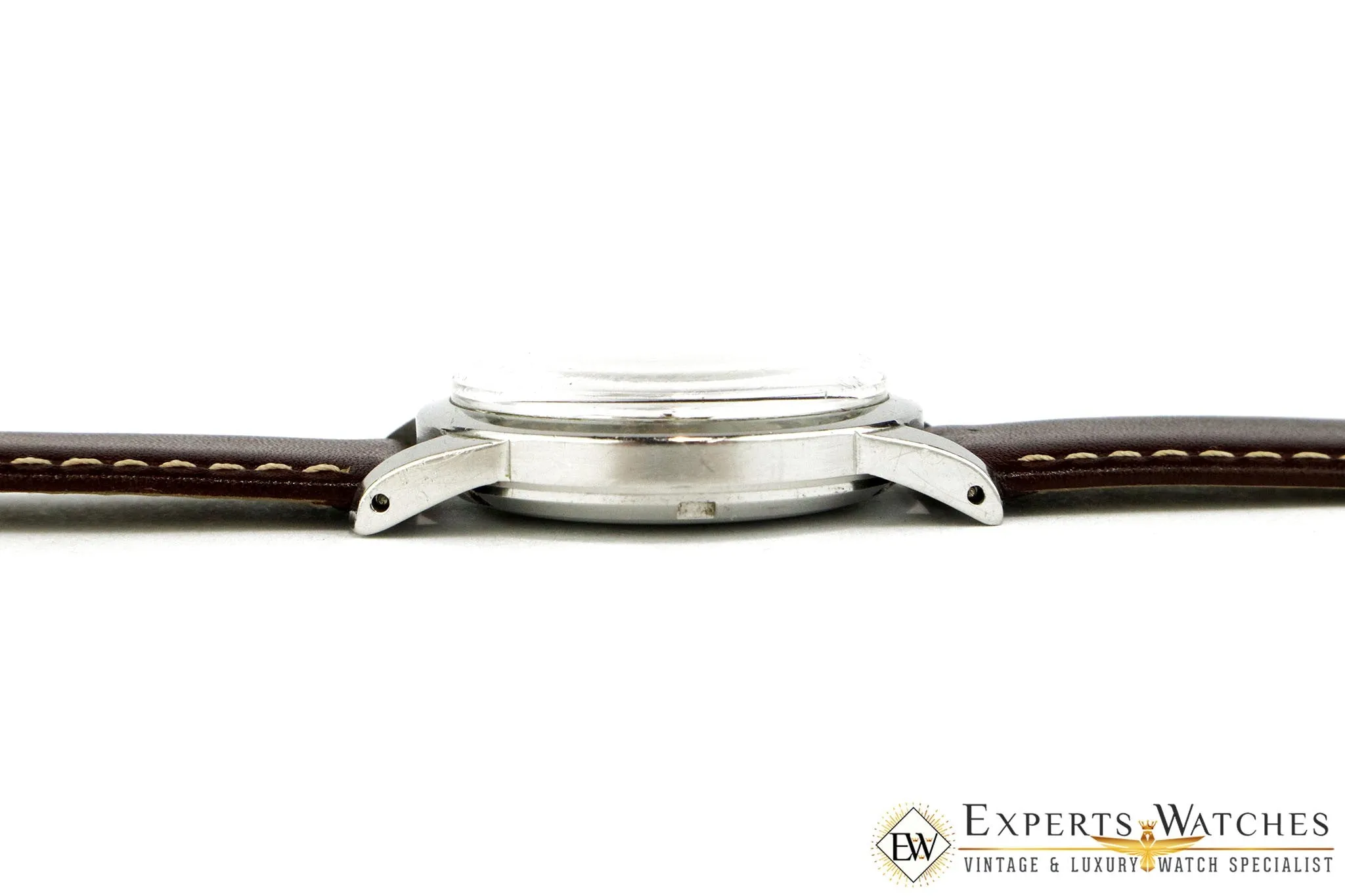 Vintage 1953 Omega SeaMaster C2577 Pie Pan Watch  Box & Papers Cal 351 Automatic