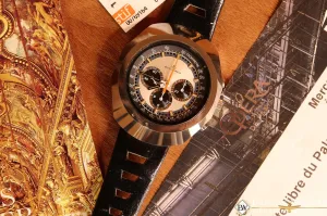 Vintage BUCHERER Chronograph Anakin Skywalker PANDA CAL.1873 861 TUGSTEN Watch