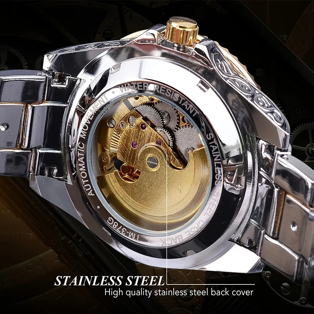 Vintage Golden Timepiece Luxury Mens Watch