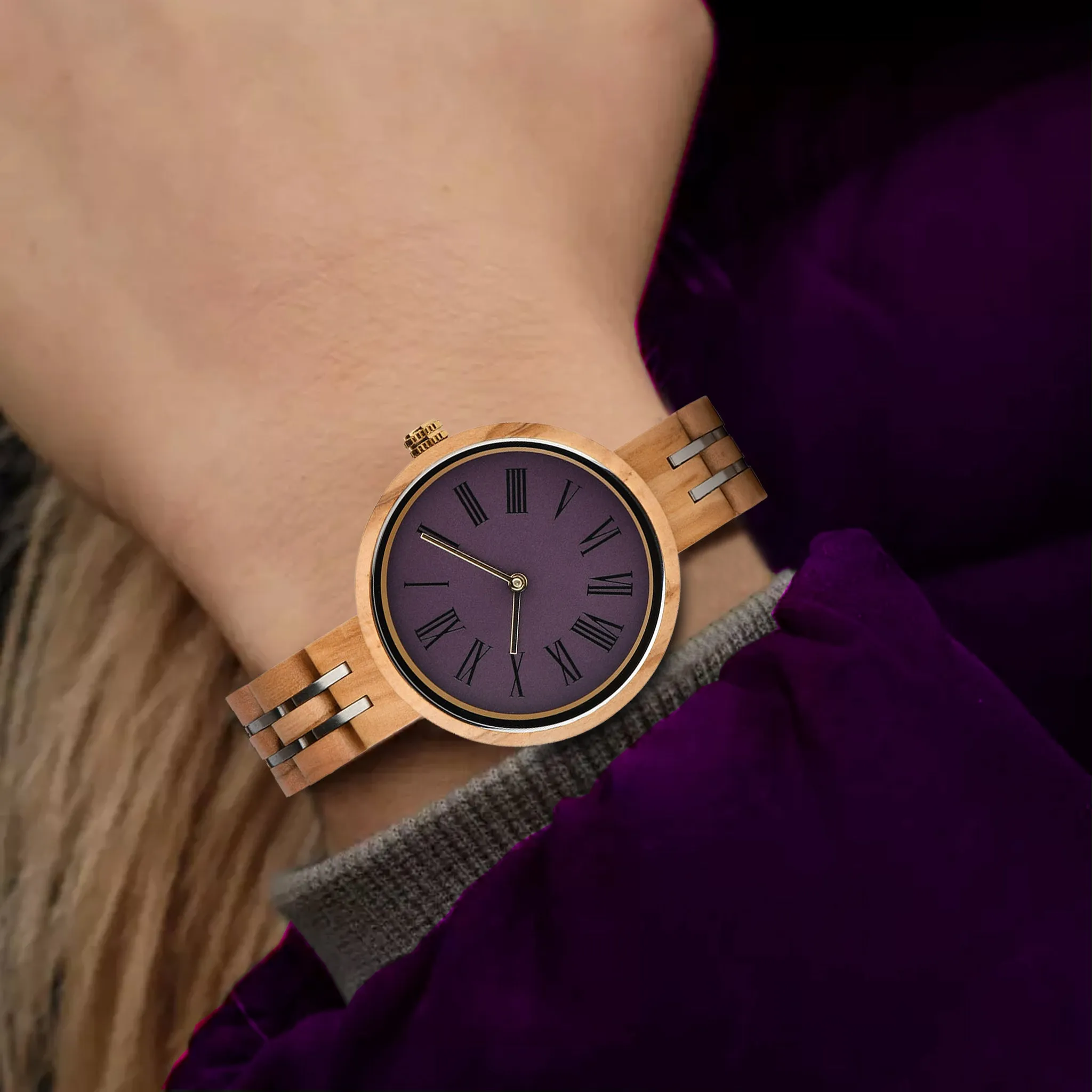 VIORA - Women Wood Watch