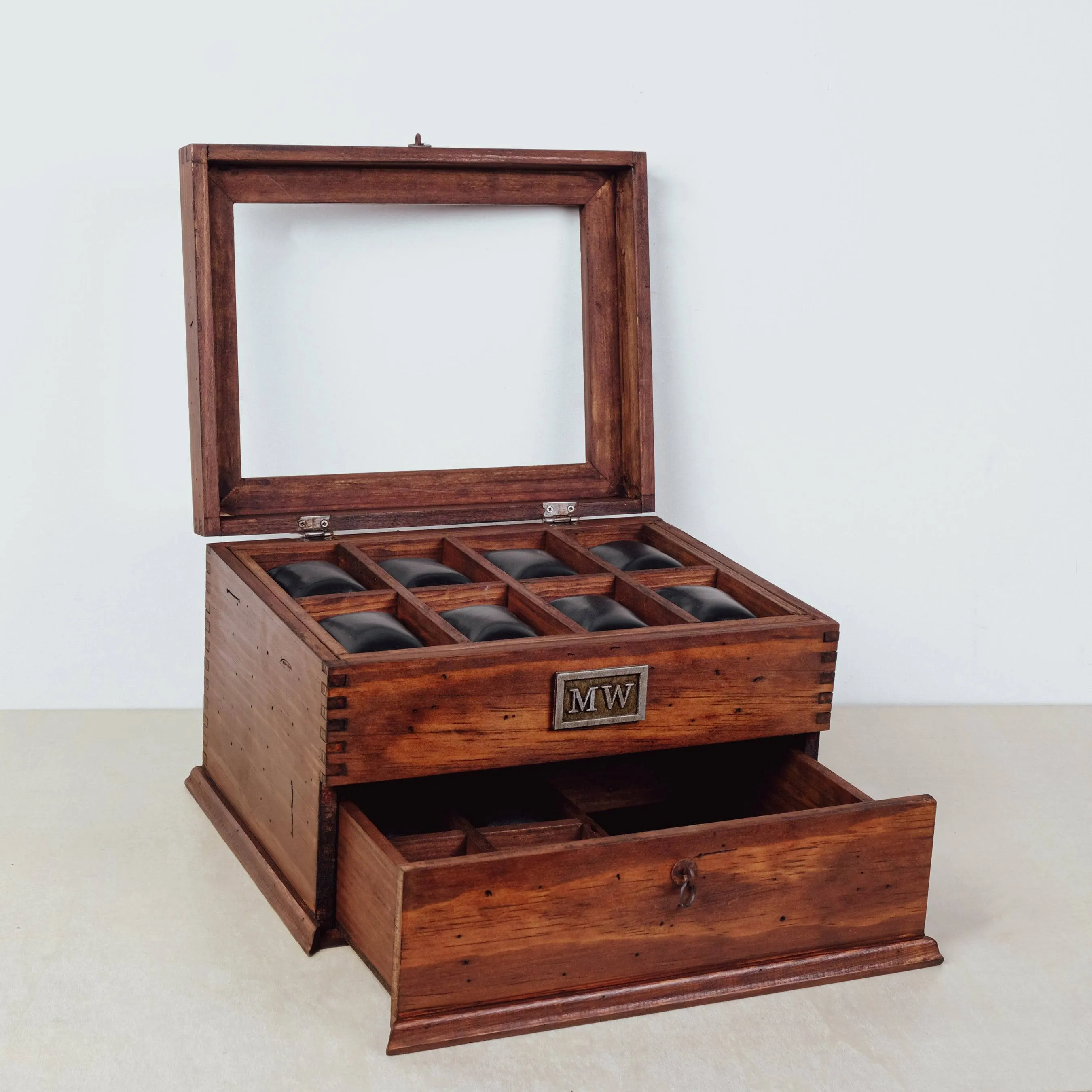 Watch Box For 16 Watches with Drawer
