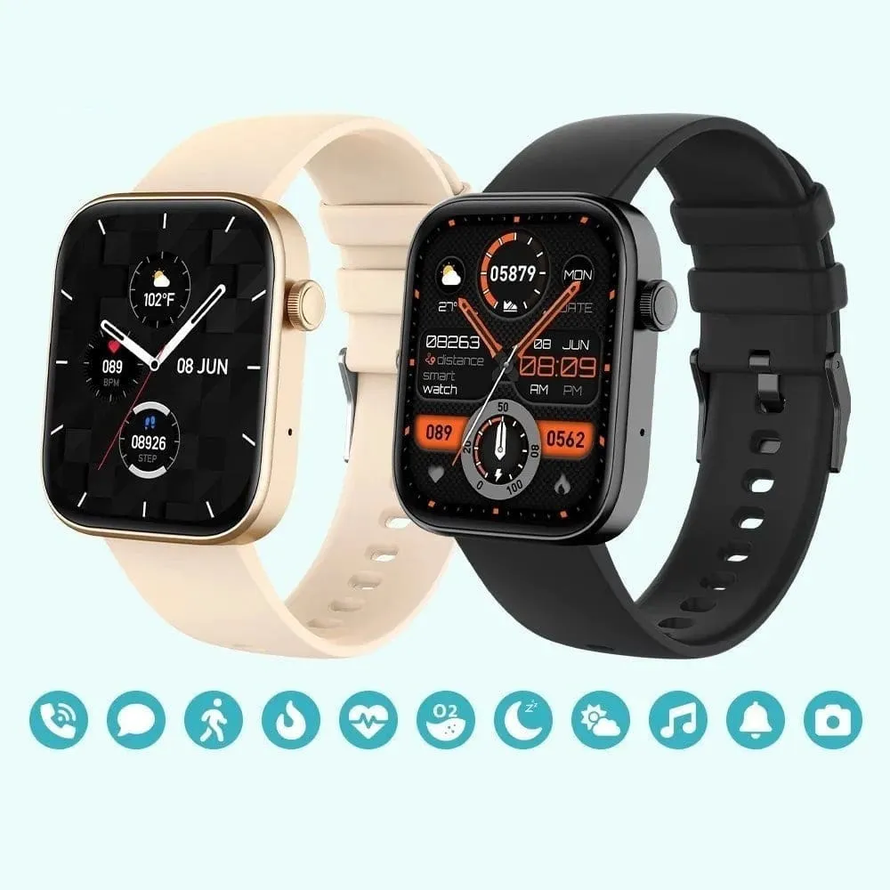 Waterproof Voice Calling Smart Notifications Voice Assistant Smartwatch for Men Women