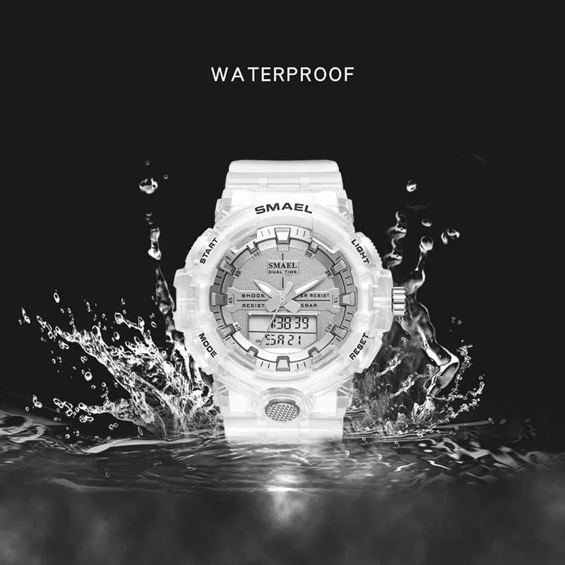 Women's 50M Waterproof Transparent Watches