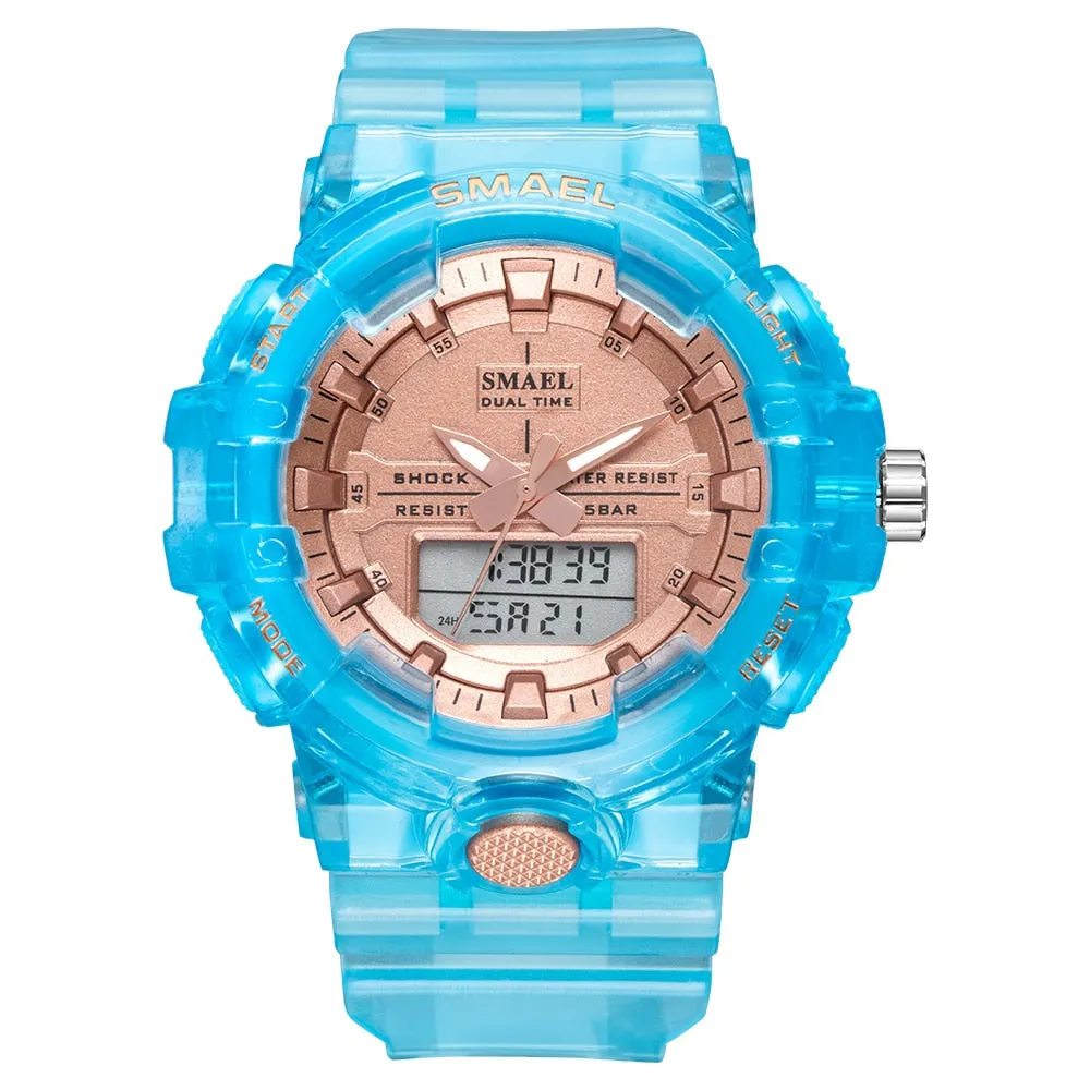 Women's 50M Waterproof Transparent Watches