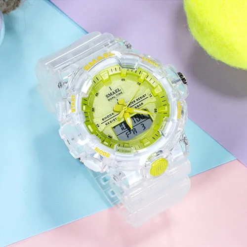 Women's 50M Waterproof Transparent Watches