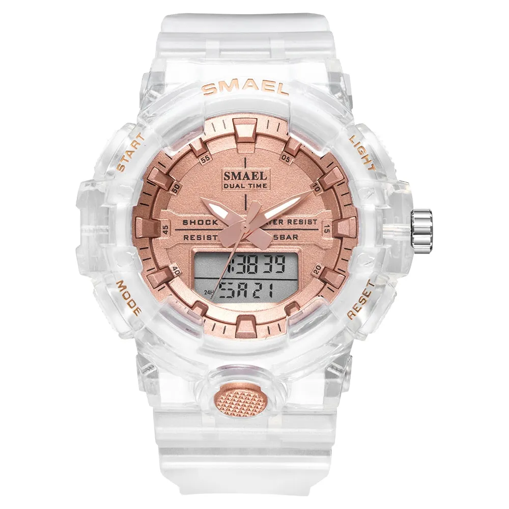 Women's 50M Waterproof Transparent Watches