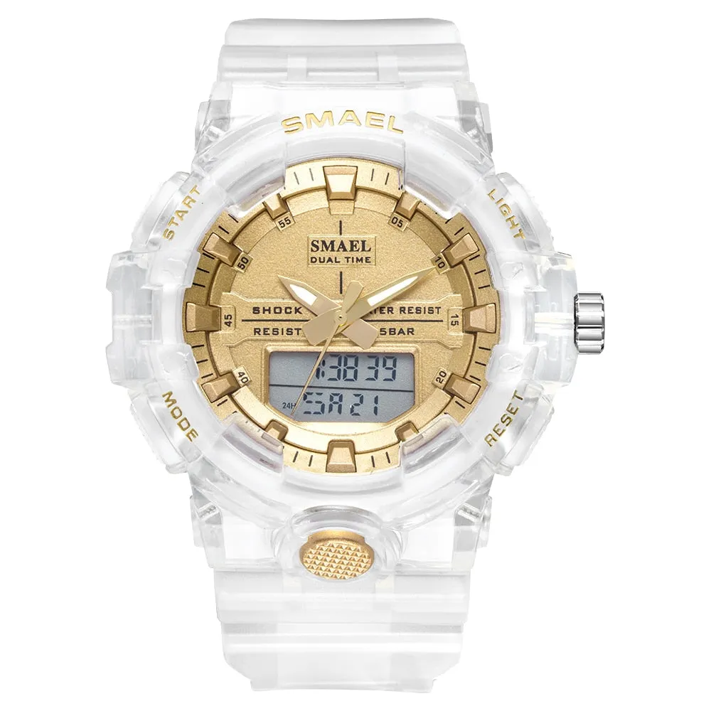 Women's 50M Waterproof Transparent Watches