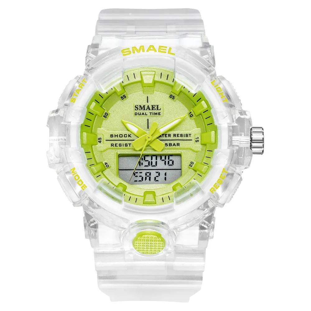 Women's 50M Waterproof Transparent Watches