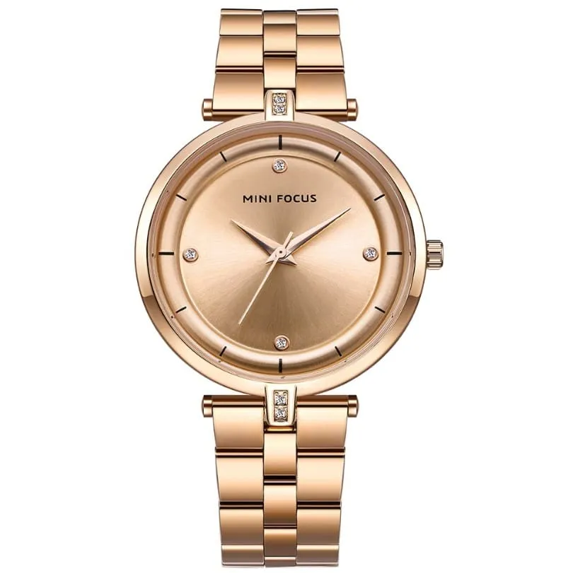 Women's Crystal Dial Stainless Steel Bracelet Watch