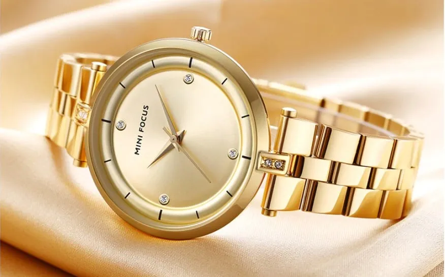 Women's Crystal Dial Stainless Steel Bracelet Watch