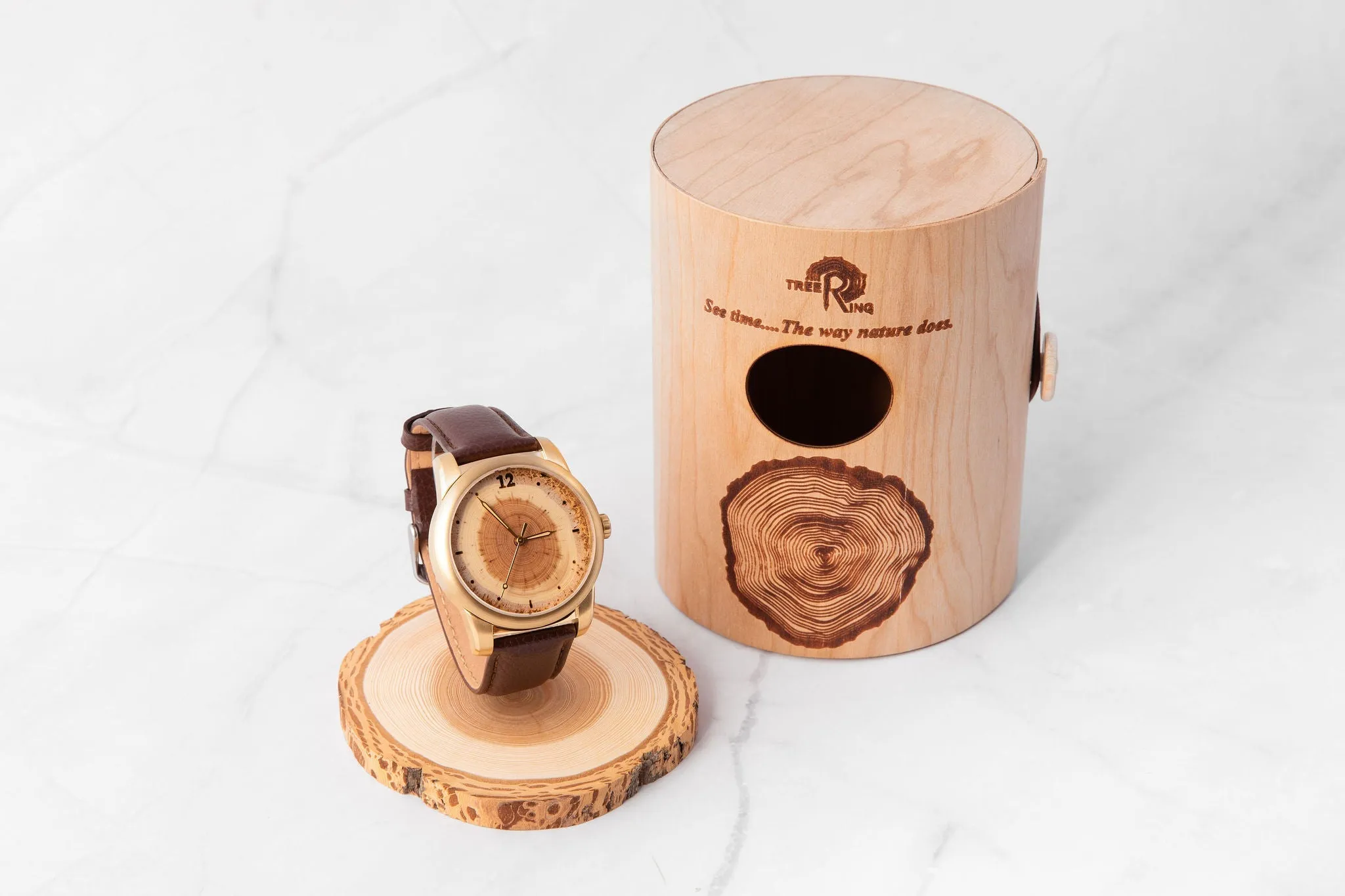 Women's Fly Fishing Gift Wood Watch- A River Runs Through It
