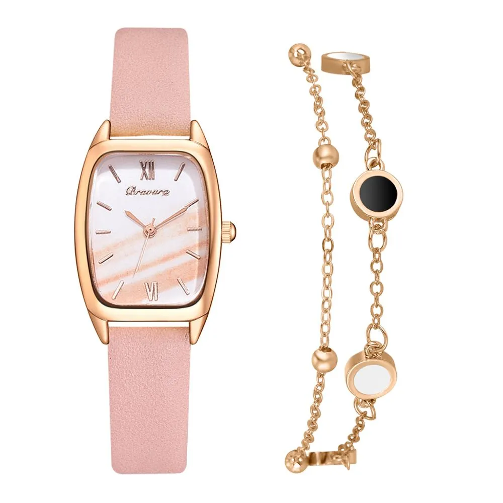 Women's Shell Dial Watch with Bracelet