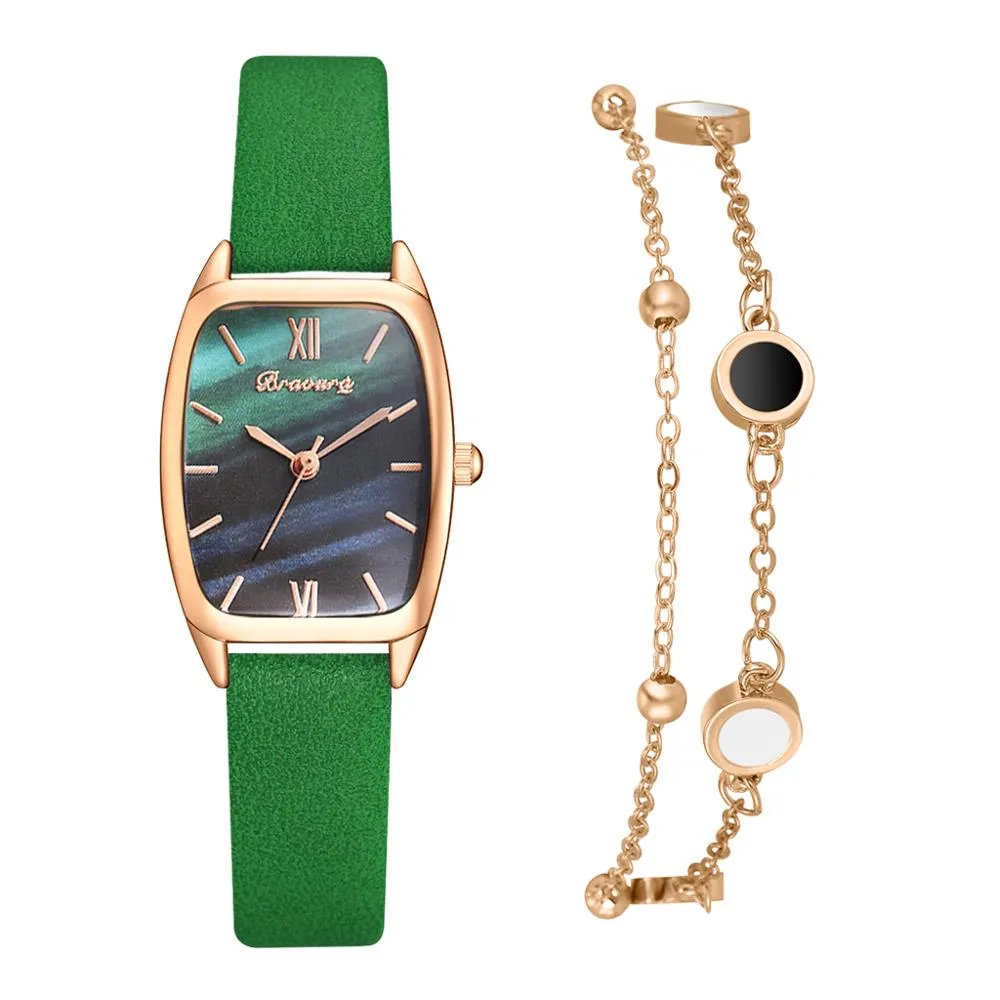 Women's Shell Dial Watch with Bracelet