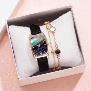 Women's Shell Dial Watch with Bracelet