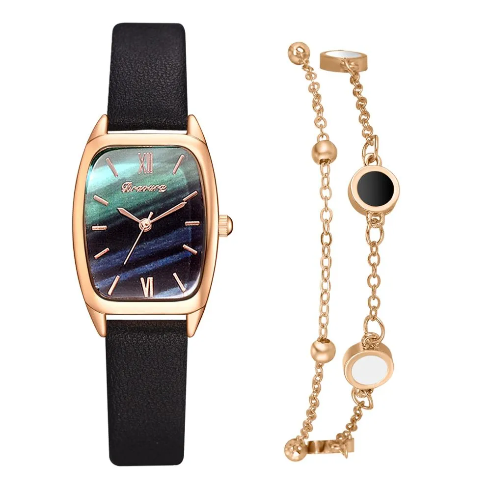 Women's Shell Dial Watch with Bracelet