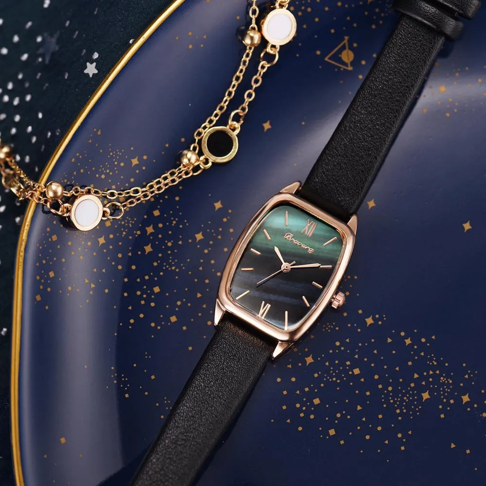 Women's Shell Dial Watch with Bracelet
