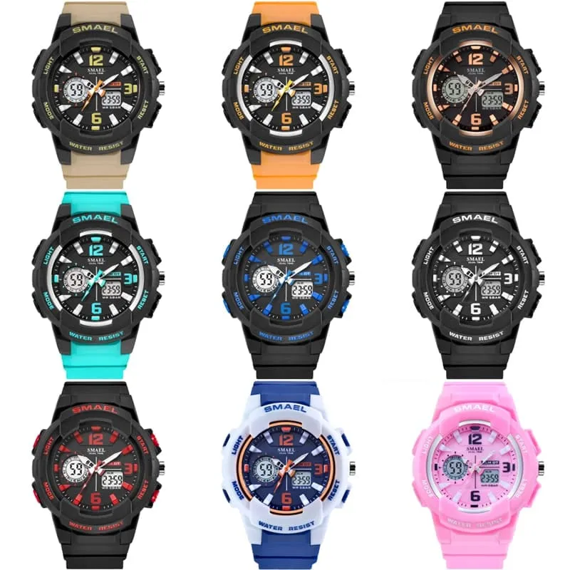 Women's Two Color Design LED Sport Watch