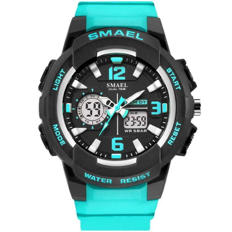 Women's Two Color Design LED Sport Watch