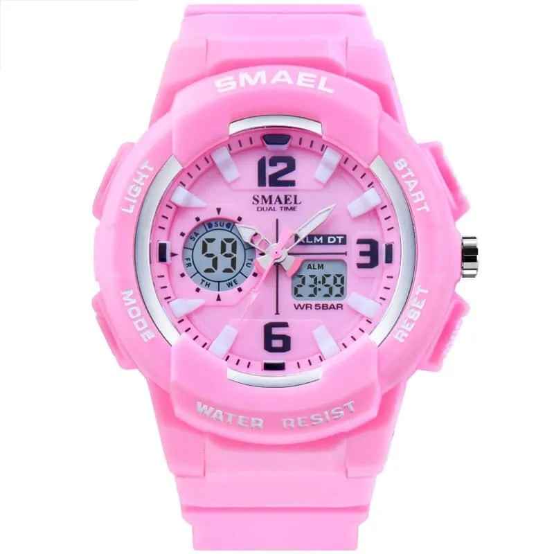 Women's Two Color Design LED Sport Watch