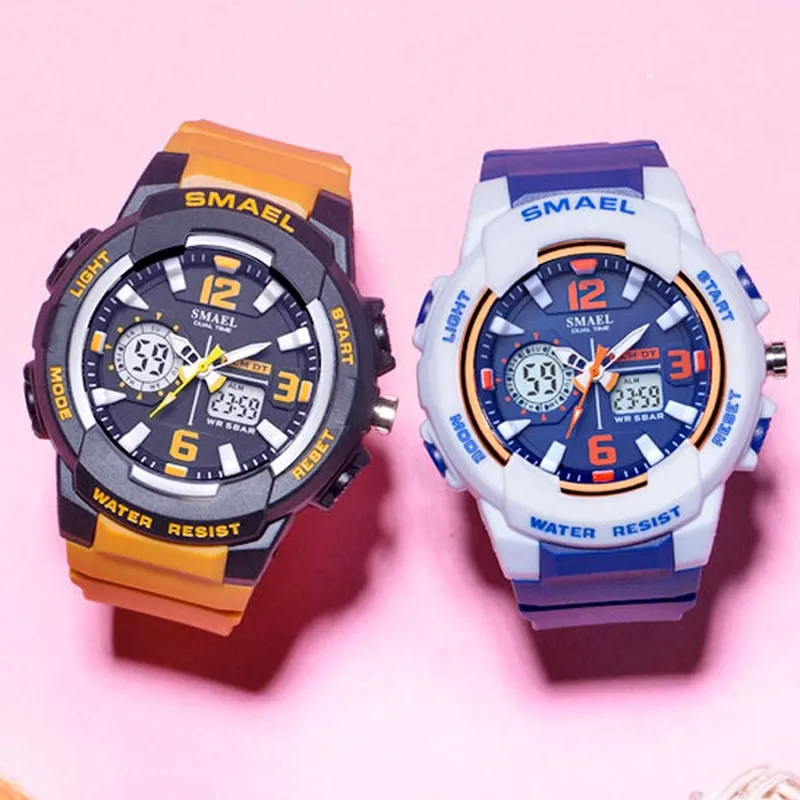 Women's Two Color Design LED Sport Watch