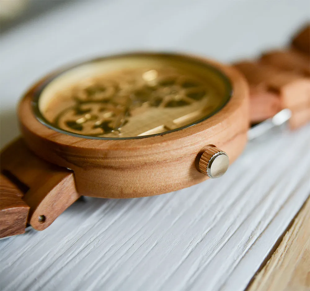 WoodCore Skeleton Wooden Watches