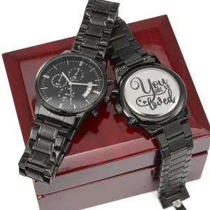 You Are So Loved Engraved Black Watch
