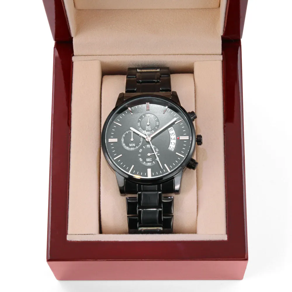 You Are So Loved Engraved Black Watch